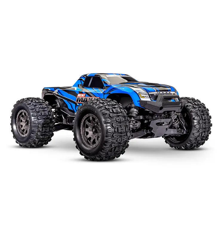 Traxxas Mini Maxx Blue Bl-2S W/ 2.4Ghz Radio, Lipo Battery & Charger - 107154-1Blue 1