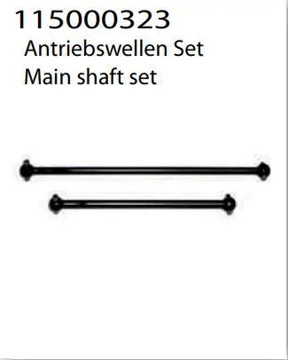 Ansmann Center Driveshaft Set Suit Hogzilla 2Pcs - C115000323 1