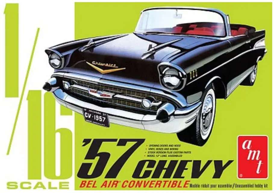Amt 1957 Chevy Bel Air Convertible 1:16 - Amt1159 1