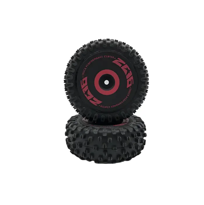 Wltoys Fr Knobbly Wheel And Tyre Set 2Pcs - Wl124016-2013 1