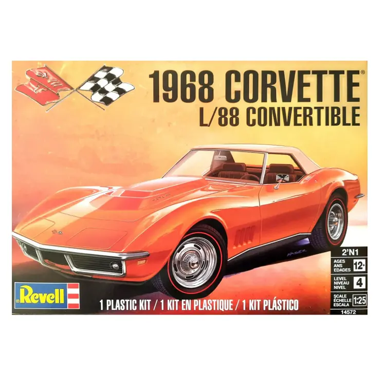 Revell 1968 Chevrolet Corvette L-88 Roadster 1:25 - 14572 1