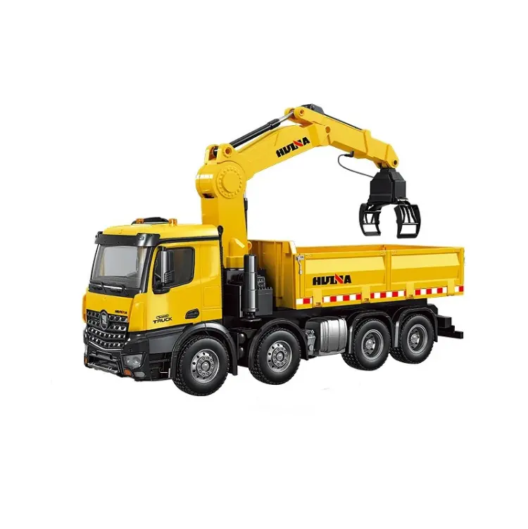 Huina 1:14 Dump Truck With Arm Loader W/ Radio, Battery And Charger - Hn1538 1