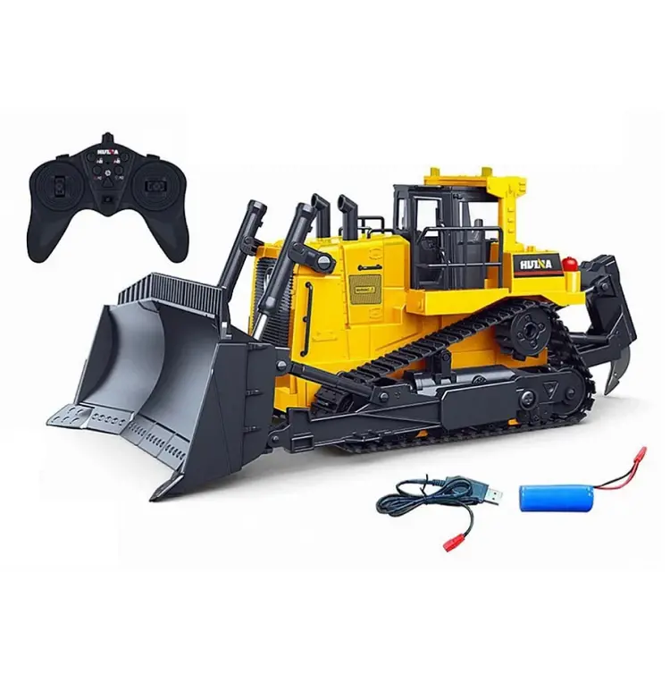 Huina 1:16 Bulldozer W/ Radio, Battery And Charger - Hn1554 1