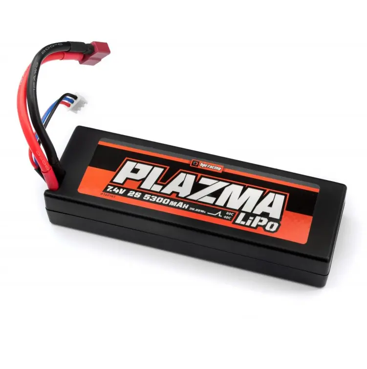 Hpi Plazma 5300Mah 7.4V 2S 40C Lipo Battery W/ Deans Plug - Hpi-160161 1
