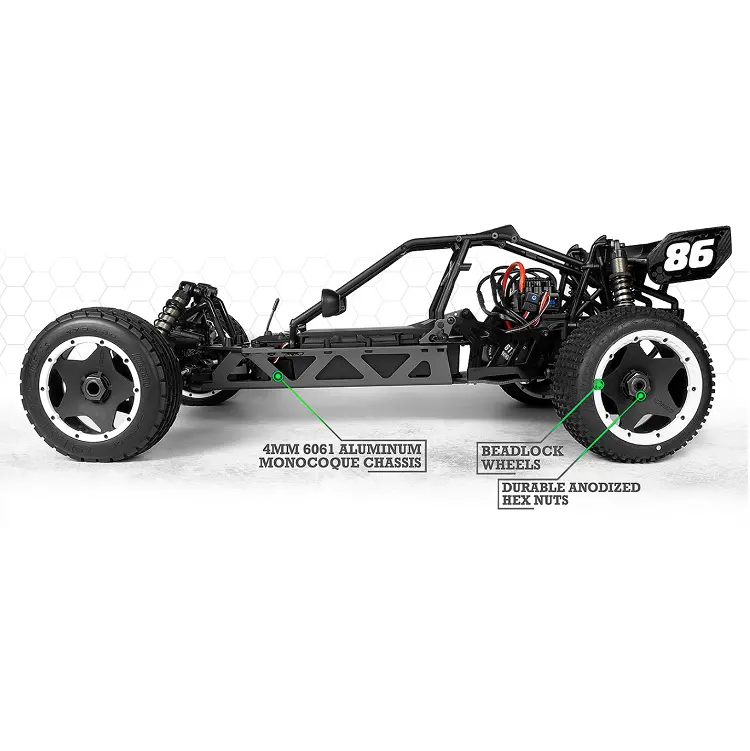 Hpi Baja 5B Flux Electric Powered Buggy Rolling Chassis Kit 1:5 - Hpi-160324 2