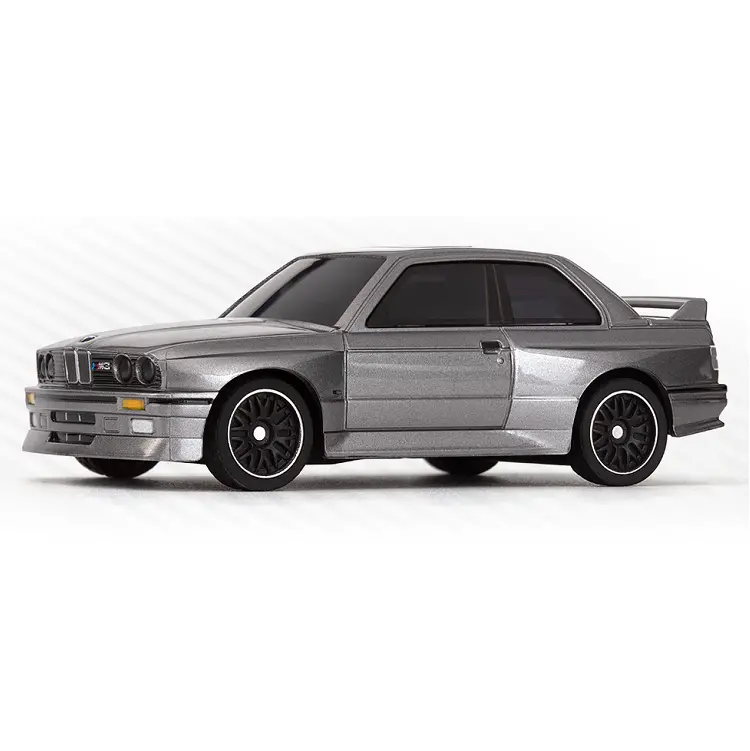 Hpi 1:64 1989 Bmw M3 E30 Dark Silver Nano-Ttr Rtr Rc Car - Hpi-160991 1