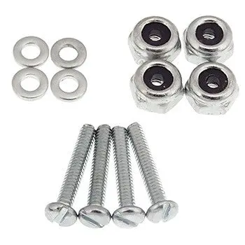 Dubro 2-56X12.7Mm Bolt, Nyloc Nut & Washer Set 4Pcs/Ea - Dbr174 1
