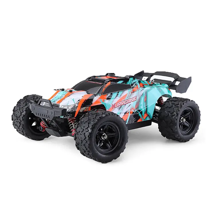 Hurricane 1:18 4Wd Stadium Truck Green/ Orange W/ 2.4Ghz Radio, Battery And Charger - Trc-18322 1