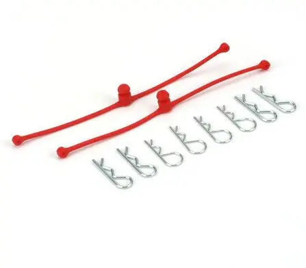 Dubro Body Clip Retainers Red 2Pcs - Dbr2248 1