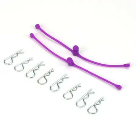 Dubro Body Clip Retainers Purple 2Pcs - Dbr2250 1