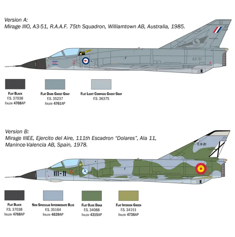 Italeri Mirage Iii E 1:48 - 2816S 2