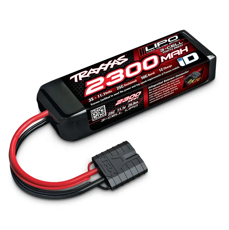 Traxxas 2300Mah 11.1V 25C Lipo Battery W/ Id Plug - 2824X 1