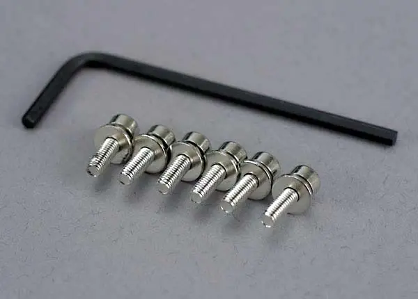 Traxxas 3X10mm Hex Drive Cap Head Screws W/ Lock Washers 6Pcs/Ea - 3159 1