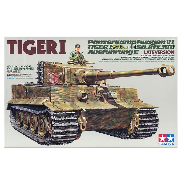 Tamiya German Tiger I Tank Late Version 1:35 - 35146 1