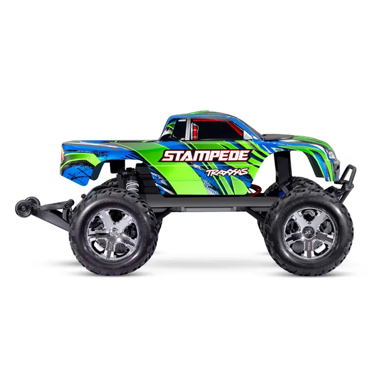 Traxxas Stampede 2Wd Monster Truck Green W/ 2.4Ghz Radio, Brushed Motor & Esc, Battery & Usb-C Charger - 36254-8Grn 2