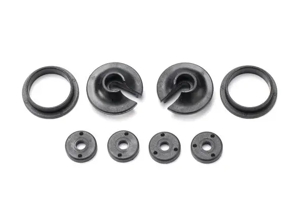 Traxxas Upper & Lower Shock Spring Retainers & 2X Piston Set 2Pcs/Ea - 3768 1