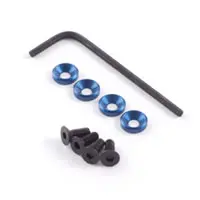 Engine Mount W/Fh Screws M3 - Blue 1