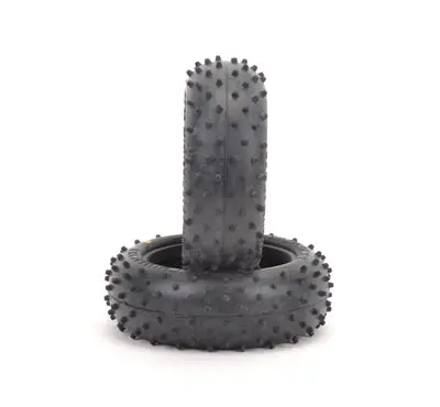 Mini Spike 2 Front 1/10Th Buggy Tyres - Yellow 1