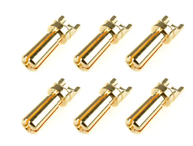 Team Corally 3.5Mm Male Bullet Connector Gold Plated 6Pcs - C-50150 1