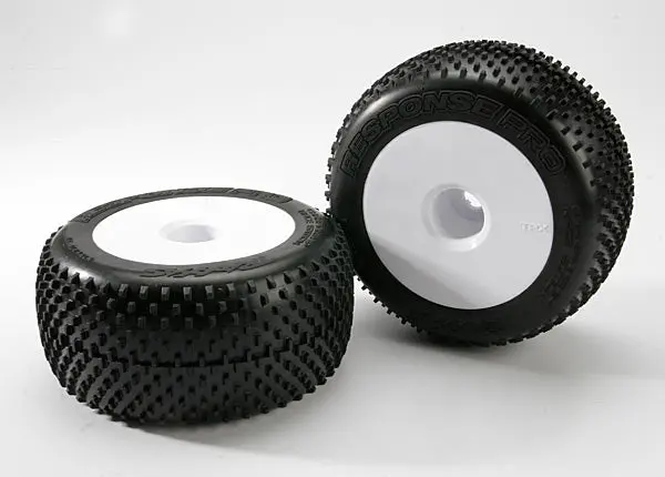 Traxxas Response-Pro 3.8In Pin Tyres On White Dish Wheels 17Mm 2Pcs - 5375R 1