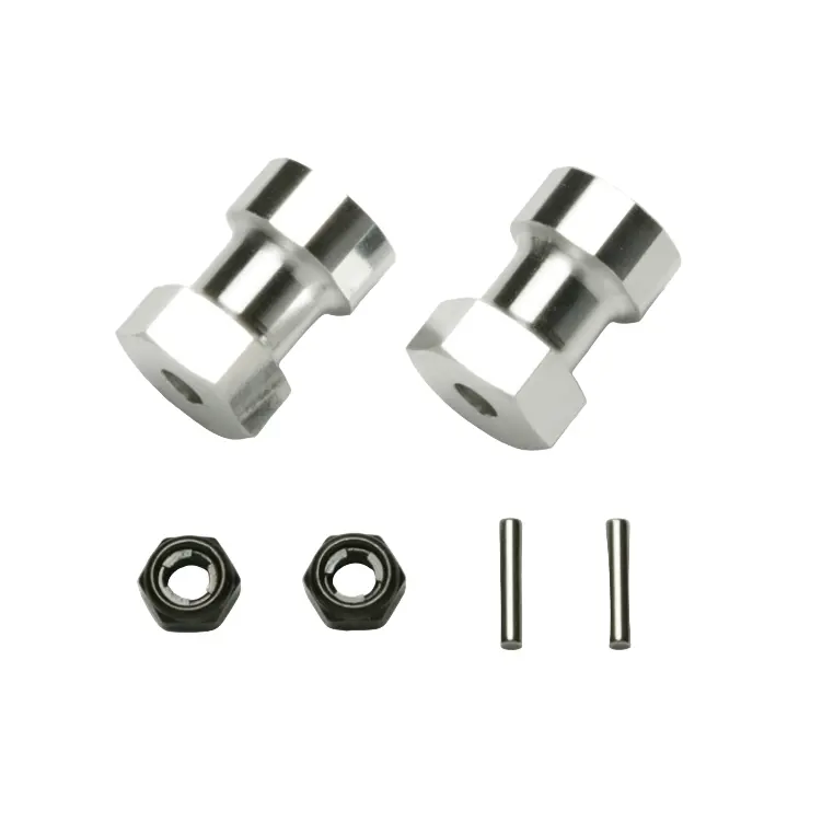 Tamiya 12Mm Wheel Hex Adapters Aluminium Suit Frog/ Hornet/ Grasshopper 2Pcs - 53913 1