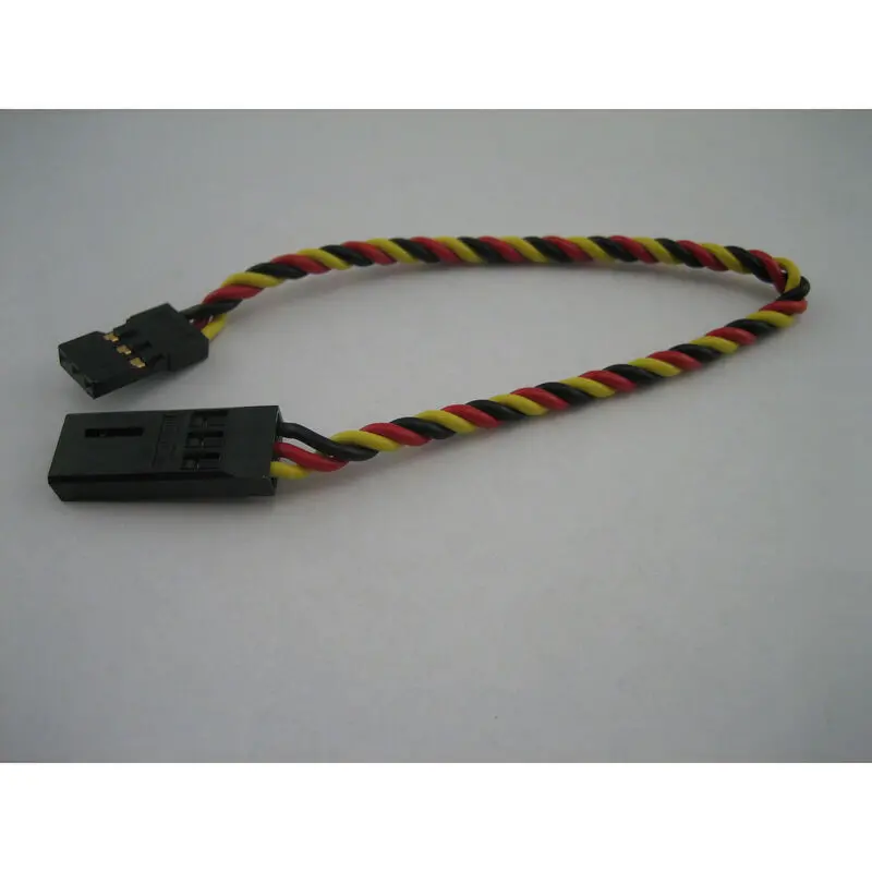Hitec 6In Twisted Servo Extension Lead - Hrc54609 1