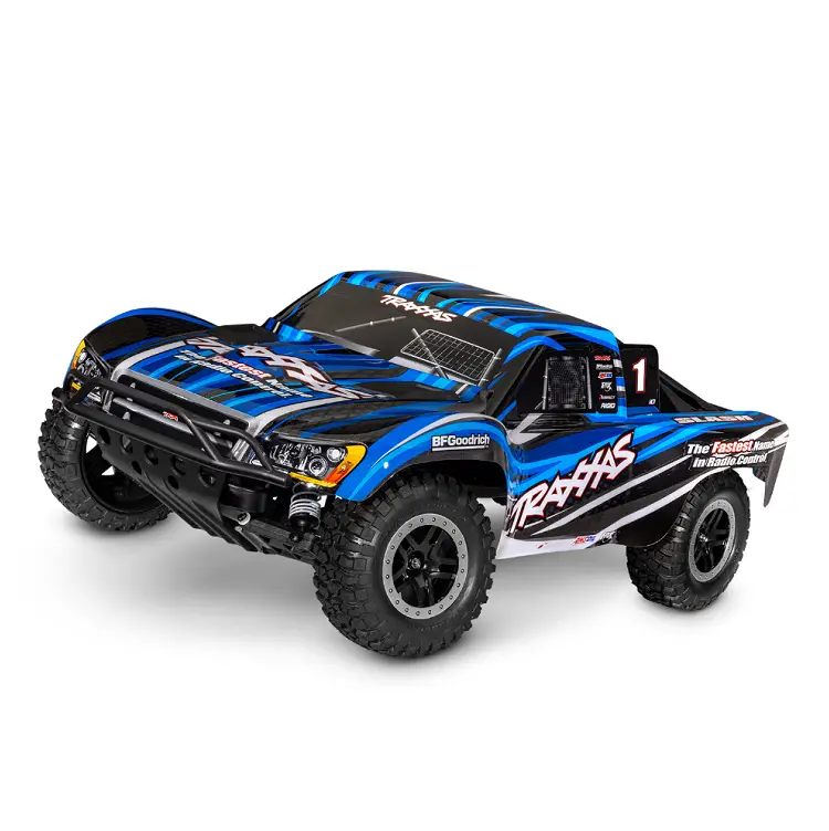 Traxxas Slash 2Wd Short Course Truck Blue W/ 2.4Ghz Radio, Brushed Motor & Esc, Battery & Usb-C Charger - 58234-8Blue 1