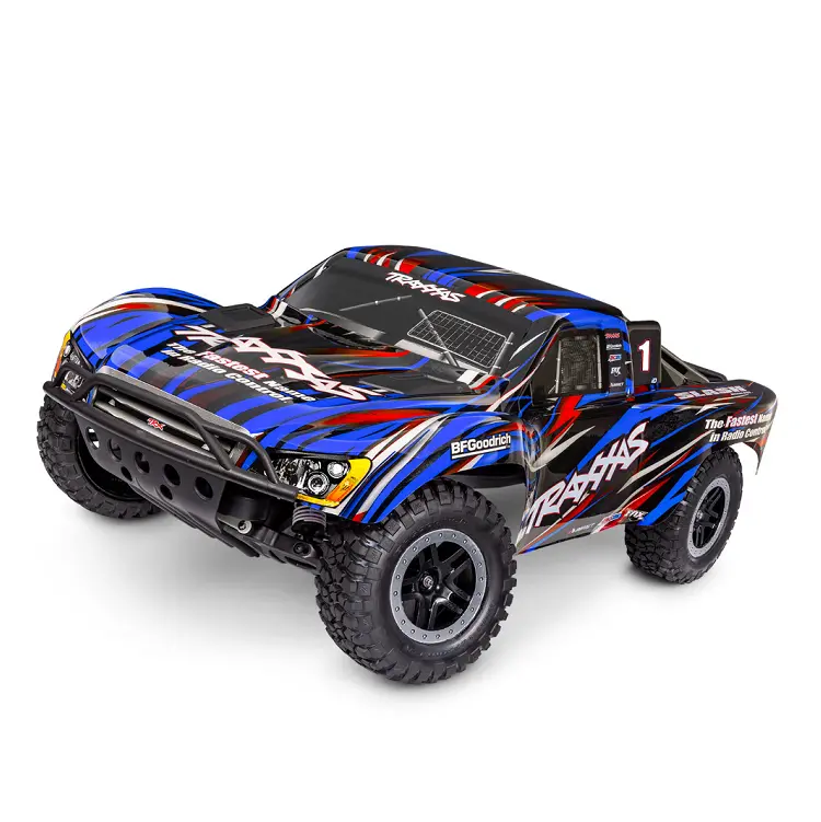 Traxxas Slash 2Wd Bl-2S Ehd Blue Short Course Truck W/ Tq 2.4Ghz Radio And 3300Kv Brushless Driveline - 58334-4Blue 1