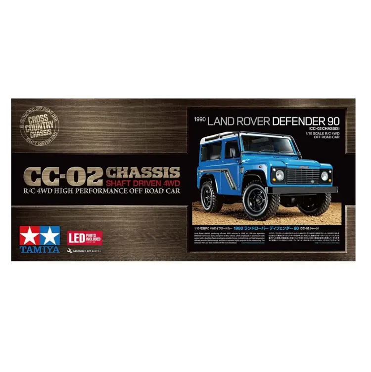Tamiya 1990 Land Rover Defender 90 Cc-02 No Esc Kit 1:10 - 58700A 1