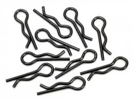 Hpi Small Body Clips Black 10Pcs - Hpi-6121 1