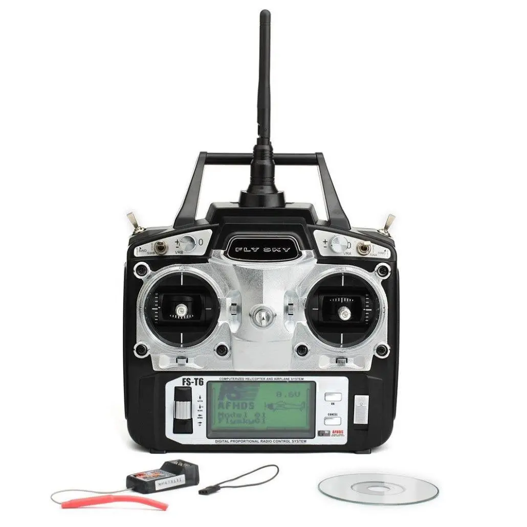 Flysky 6-Ch Digital Flight Radio With R6b Receiver - Fs-T6 1