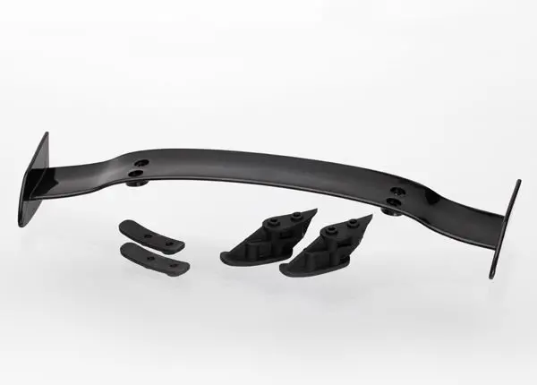 Traxxas Rear Wing Black W/ Mounts - 6414 1