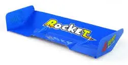 Hbx Lexan Wing Blue Suit Rocket - Hbx-6588-B005 1