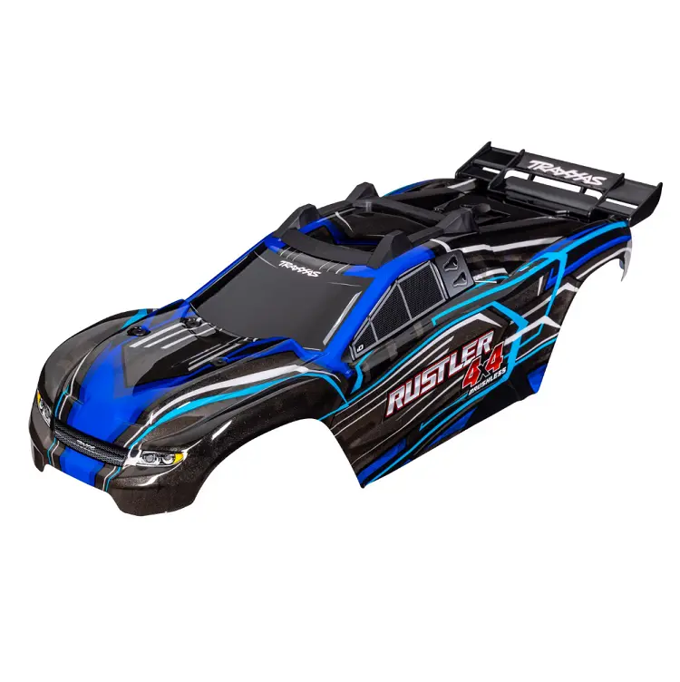 Traxxas Rustler 4X4 Blue Clipless Body Shell - 6740-Blue 1