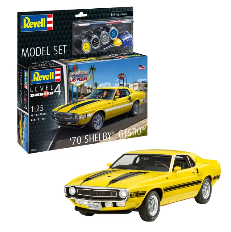 Revell 1970 Shelby Gt500 Mustang Starter Set 1:25 - 67729 1