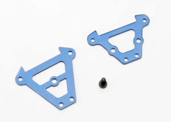 Traxxas 1:16 Bulkhead Tie Bars Fr & Rr Blue Aluminium - 7023 1