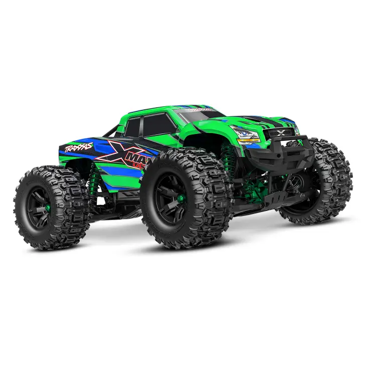 Traxxas X-Maxx Ultimate 8S Blue Or Green Monster Truck W/ Vxl-8S Brushless System - Tra-77097-4Grnx/Bluex 1