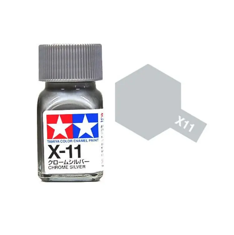 Tamiya X-11 Chrome Silver Enamel 10Ml - 80011 1