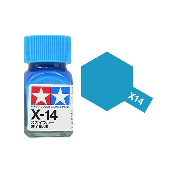 Tamiya X-14 Sky Blue Enamel 10Ml - 80014 1
