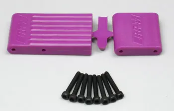 Rpm T/E Maxx Bulkhead Braces F&R Purple - 80158 1