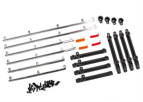 Traxxas Chrome Side Trims & Lenses W/ Mounts Suit Trx-4 79 Bronco/ Ht F-150 - 8076 1