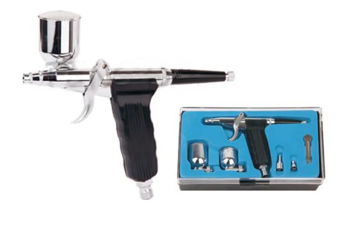 Delta Trigger Action Gravity Feed Airbrush Set - Dl81011 1