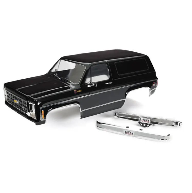 Traxxas Body Shell 1979 Chevy Blazer Complete Black Clipless - 8126-Blk 1