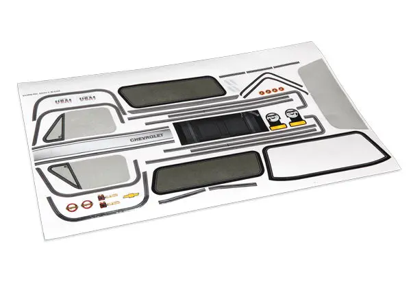 Traxxas Decal Sheet Suit 1979 Chevy Blazer - 8131 1