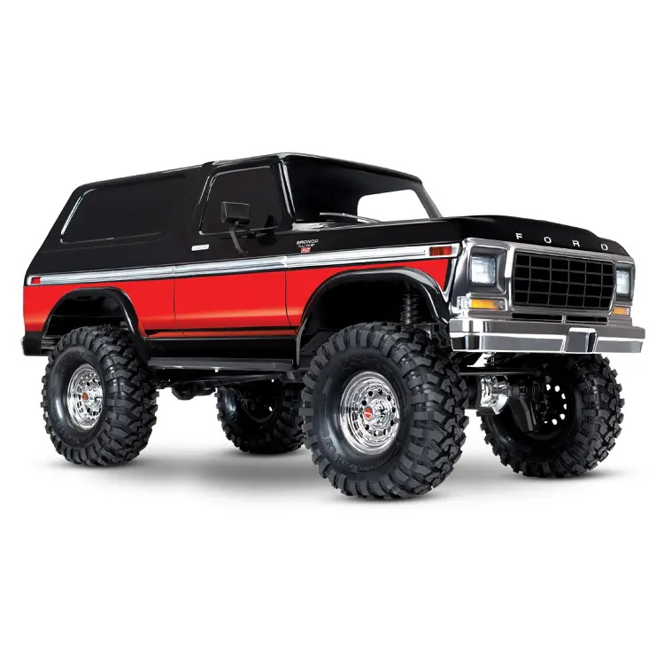 Traxxas Trx-4 1979 Ford Bronco Red Clipless Body W/ Tqi 2.4Ghz Radio - 82246-4Red 1