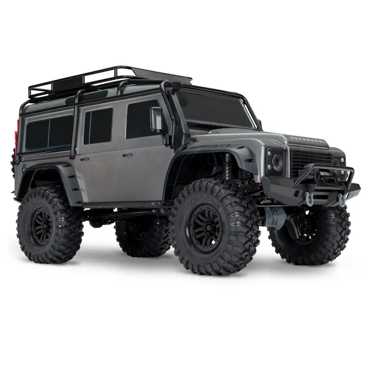 Traxxas Trx-4 Defender Scale & Trail Crawler Silver Clipless W/ Tqi 2.4Ghz Bluetooth Radio - 82256-4Slvr 1