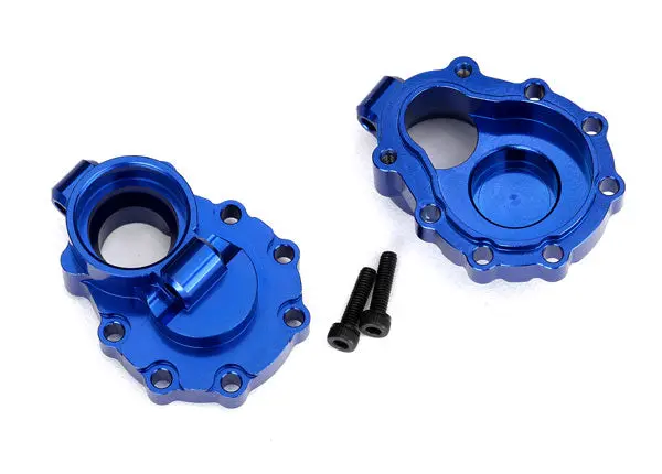 Traxxas Inner Rear Portal Housings Blue 6061-T6 Aluminium 2Pcs - 8253X 1