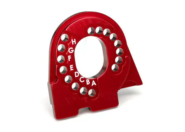 Traxxas Motor Plate Red 6061-T6 Aluminium Suit Trx-4/ 6 - 8290R 1