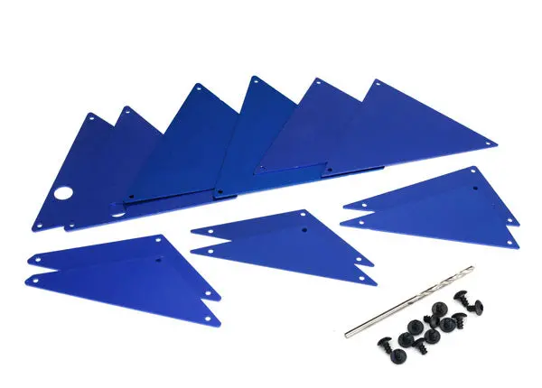 Traxxas Tube Chassis Blue Aluminium Inner Panels 8Pcs - 8434X 1