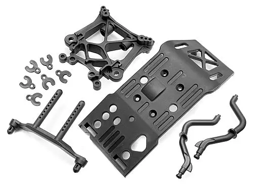 Hpi Skid Plate / Body Mount /Shock Tower Set Suit Savage - Hpi-85234 1